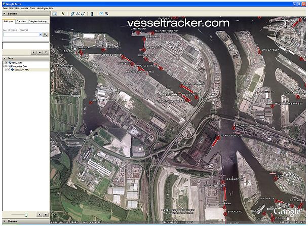 AIS Vessel Data live in Google Earth
